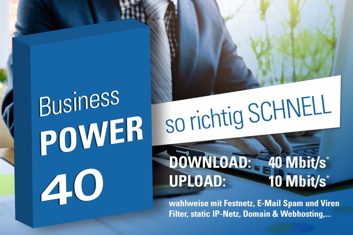 Business Power Internetpaket von Kraftcom