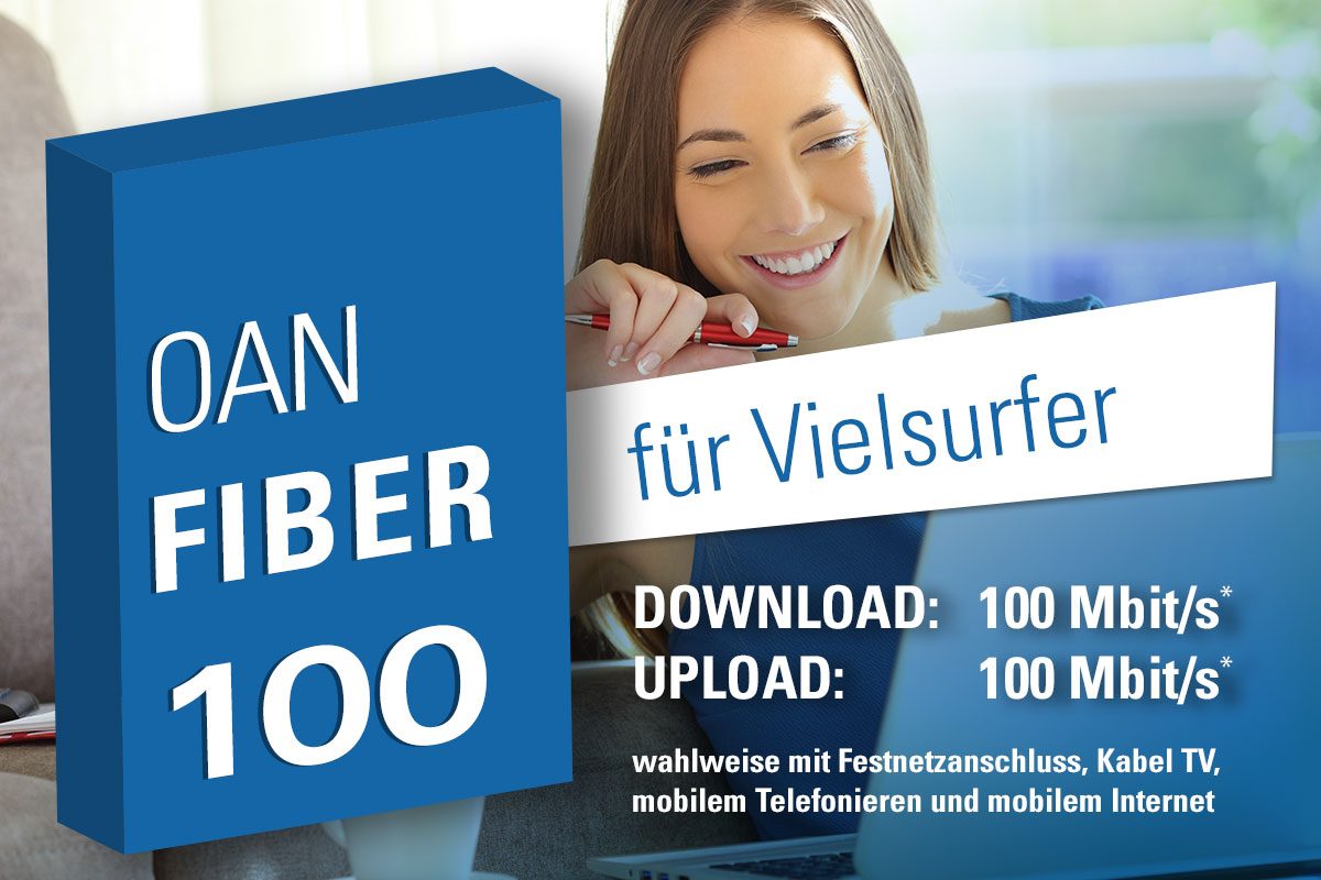 Glasfaseranschluss: noeGIG OAN FIBER 100