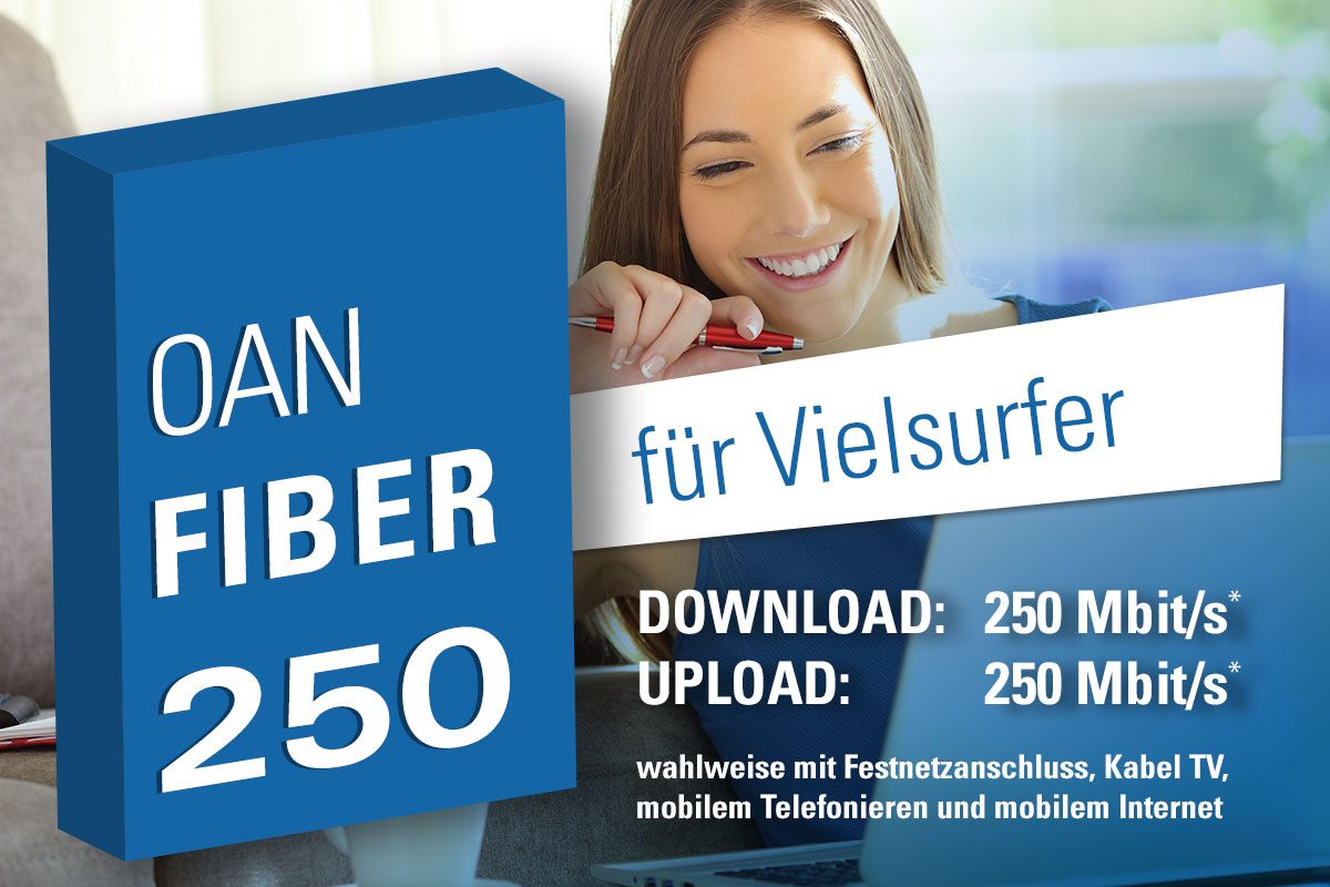 Glasfaseranschluss: noeGIG OAN Ybbstal - FIBER 250