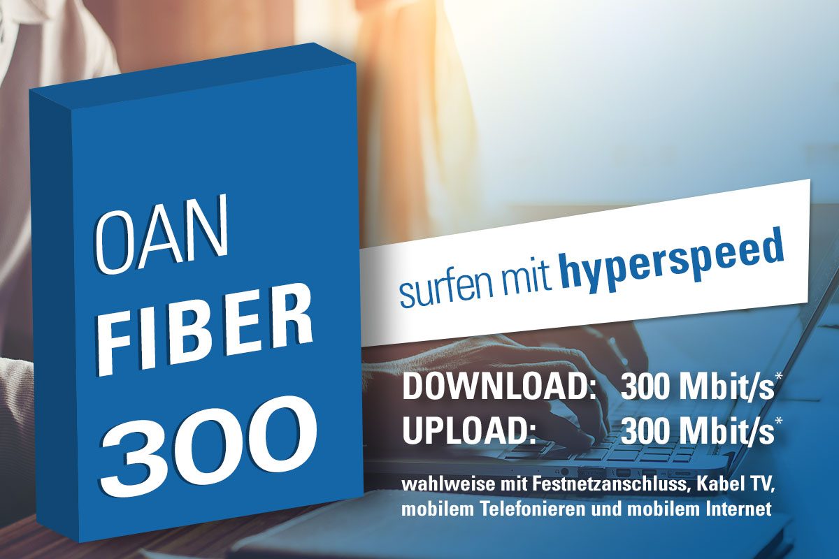 Glasfaseranschluss: noeGIG OAN FIBER 300